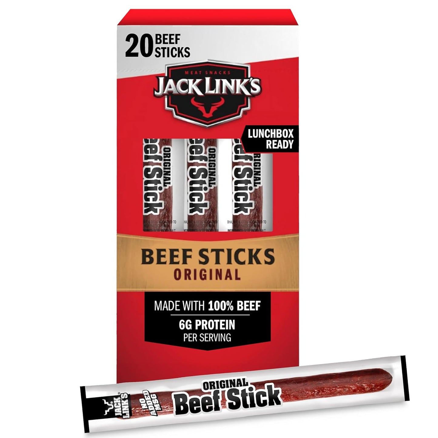 Jack Link's Beef Sticks, Original - Protein Snack