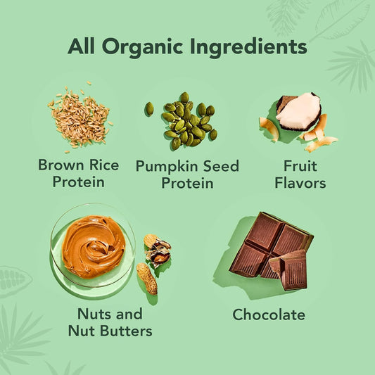 ALOHA Organic Plant Based Protein Bars - 6 Flavor Variety Pack - 12 Count